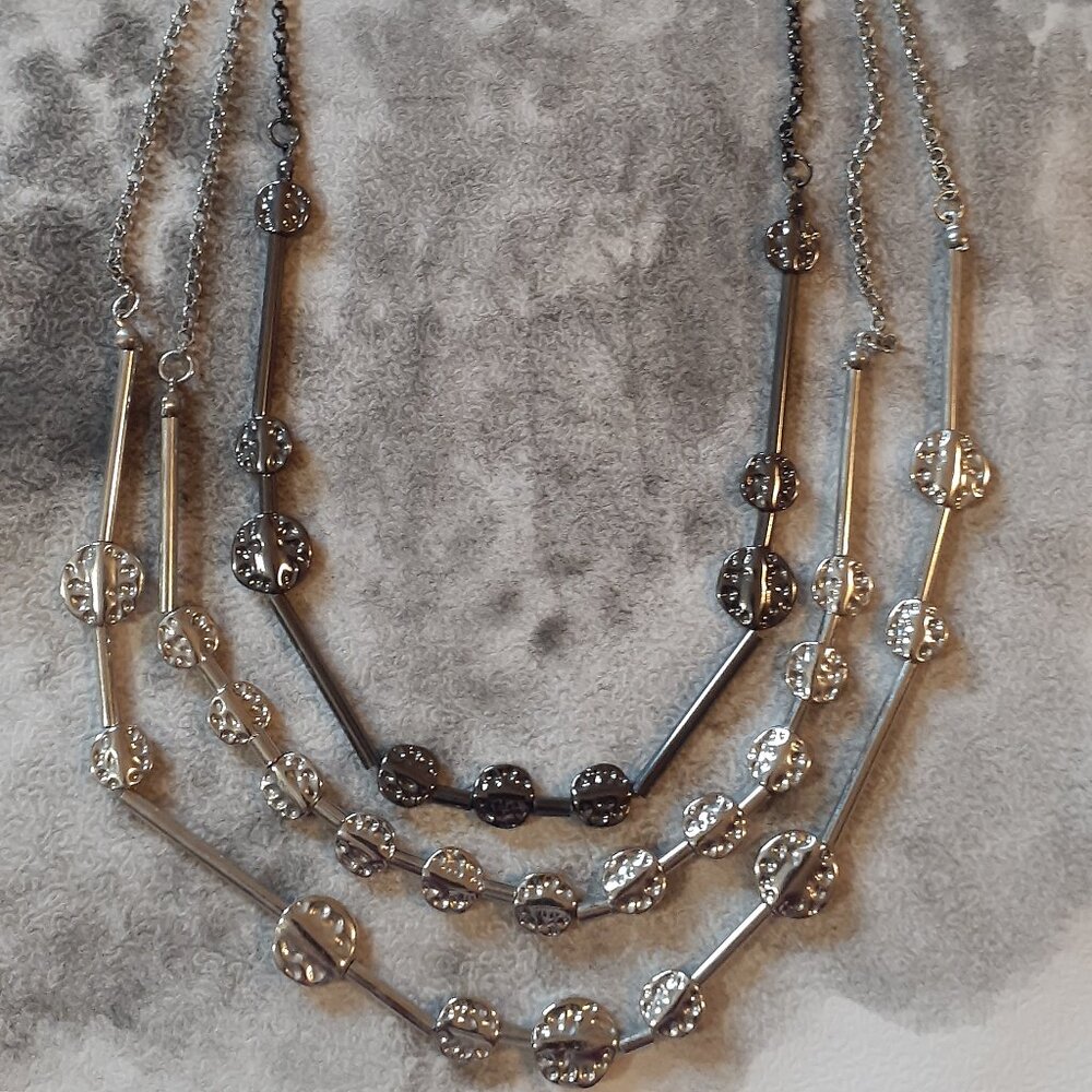 Multistrand Industrial Style Necklace